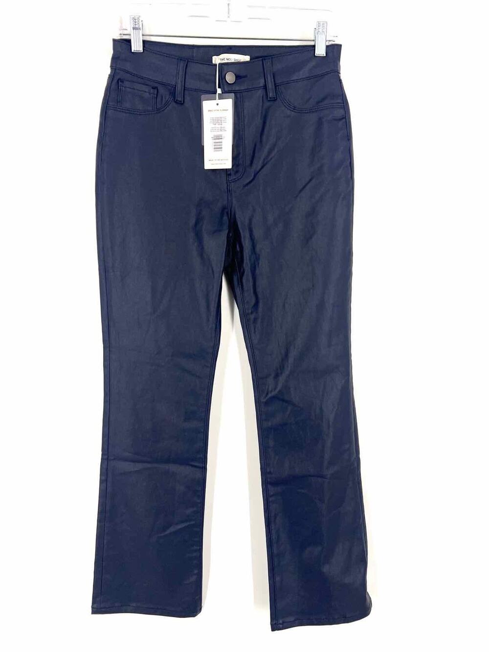 The Noli Shop Size 28=5/6 Navy Coated Denim NEW Premium Denim Jeans